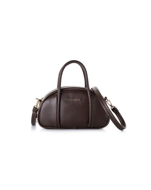 Sac à main en cuir Asti marron - 27x8x15 cm
