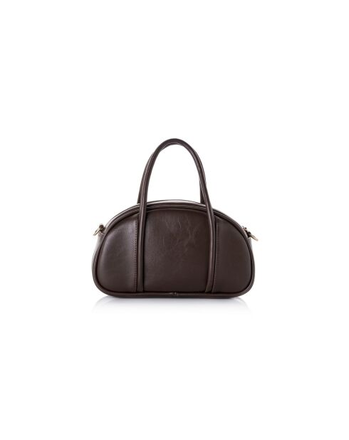 Sac à main en cuir Asti marron - 27x8x15 cm
