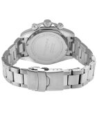 Reloj automático Acrobaleno de acero inoxidable con movimiento VK 63 Quartz chrono multicolor y plateado