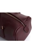 Sac bandoulière en cuir Treviso bourgogne - 30x13x13 cm