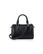 Bolso de mano Rimini de piel negra - 21x13x13 cm