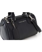 Bolso de mano Rimini de piel negra - 21x13x13 cm