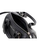 Bolso de mano Rimini de piel negra - 21x13x13 cm