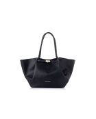 Bolso Prato de piel negra - 52x13x27 cm