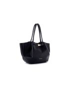 Bolso Prato de piel negra - 52x13x27 cm