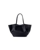 Bolso Prato de piel negra - 52x13x27 cm