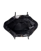 Bolso Prato de piel negra - 52x13x27 cm
