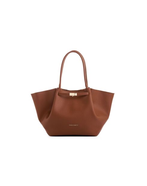 Tote bag en cuir Prato tanné - 52x13x27 cm