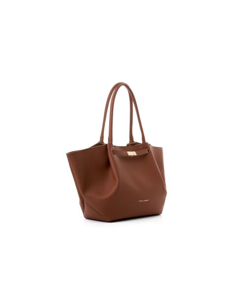 Tote bag en cuir Prato tanné - 52x13x27 cm