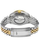 Reloj automático Abisso de acero inoxidable con movimiento Miyota 9075 GMT negro/plata/dorado