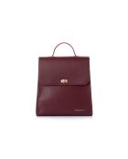 Sac à dos en cuir Gela bourgogne - 29x11x32 cm