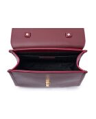 Sac à dos en cuir Gela bourgogne - 29x11x32 cm