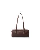 Sac bandoulière en cuir Treviso marron - 30x13x13 cm