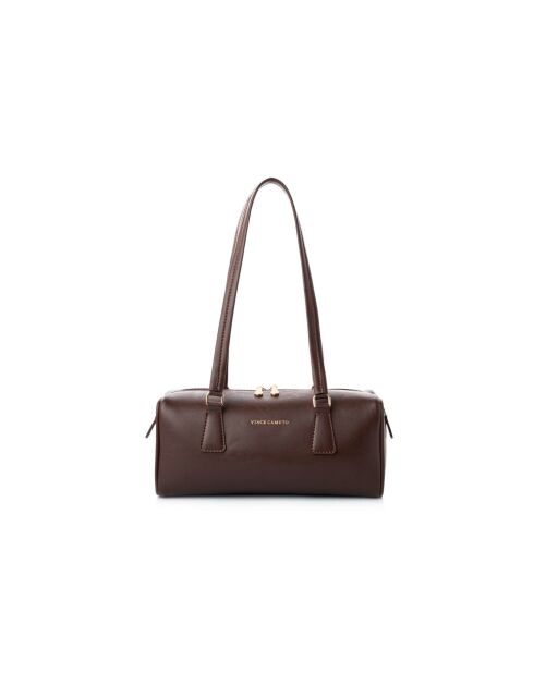 Sac bandoulière en cuir Treviso marron - 30x13x13 cm