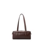 Sac bandoulière en cuir Treviso marron - 30x13x13 cm