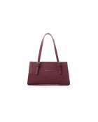 Burgundy Barletta leren schoudertas - 30x9x19 cm