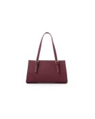 Burgundy Barletta leren schoudertas - 30x9x19 cm