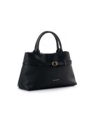 Bolso Vittoria de piel negra - 40x17x26 cm