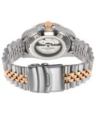 Reloj automático Eterno de acero inoxidable, movimiento automático NH 35 de Japón, negro, plata y oro rosa