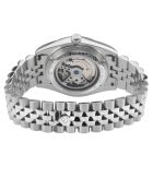 Reloj automático Impero de acero inoxidable Miyota 8215, movimiento gris/plateado