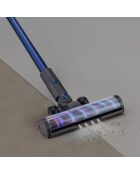 Aspirateur balai haute performance modele F30 noir/bleu - 110x25 cm