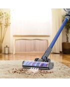 Aspirateur balai haute performance modele F30 noir/bleu - 110x25 cm
