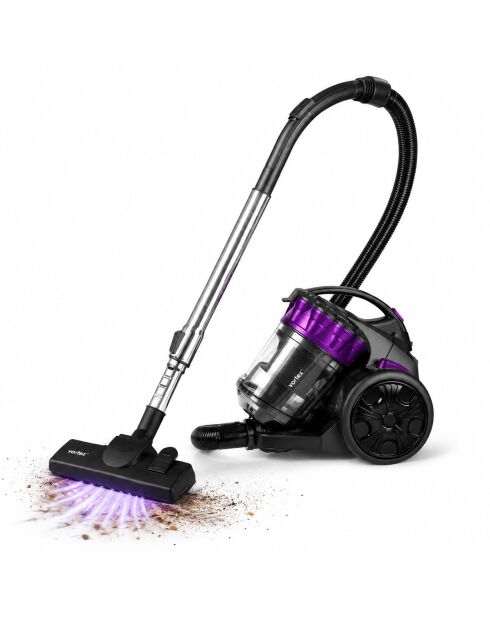 Aspirateur traineau sans sac model ZII XL noir - 33 x 23 x 26 cm