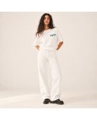 T-Shirt Boxy tampon blanc