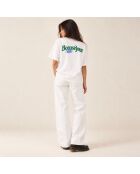 T-Shirt Boxy tampon blanc