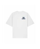 T-Shirt Boxy en coton tulipes blanc