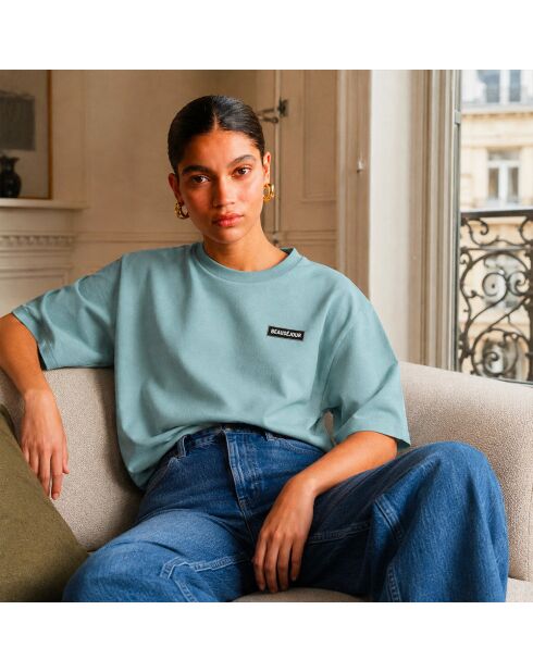 T-Shirt basique relax beausejour bleu gris