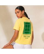 T-Shirt en coton Tennis society jaune