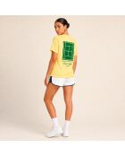 T-Shirt en coton Tennis society jaune