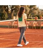 T-Shirt en coton Tennis society jaune