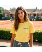 T-Shirt en coton Tennis society jaune