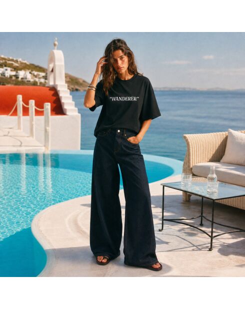 T-Shirt Boxy Wanderer noir