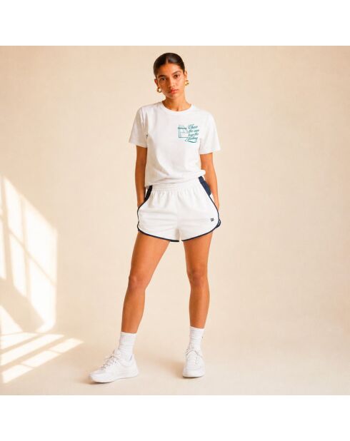 T-Shirt en coton chase the sun blanc