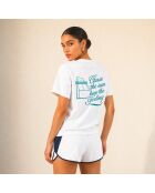 T-Shirt en coton chase the sun blanc