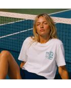 T-Shirt en coton chase the sun blanc