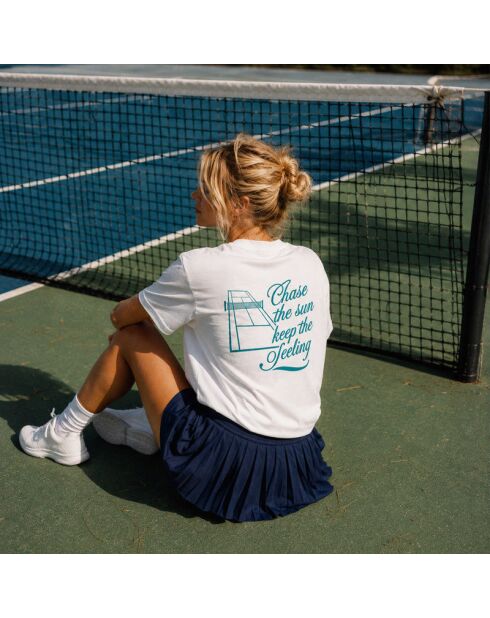 T-Shirt en coton chase the sun blanc