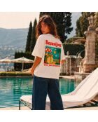 T-Shirt Boxy Wear Your Memories crème