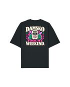 T-Shirt Boxy en coton Damsko noir