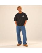 T-Shirt Boxy en coton Damsko noir