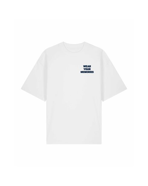 T-Shirt Boxy en coton tulipes blanc