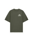 T-Shirt Boxy en coton Damsko kaki