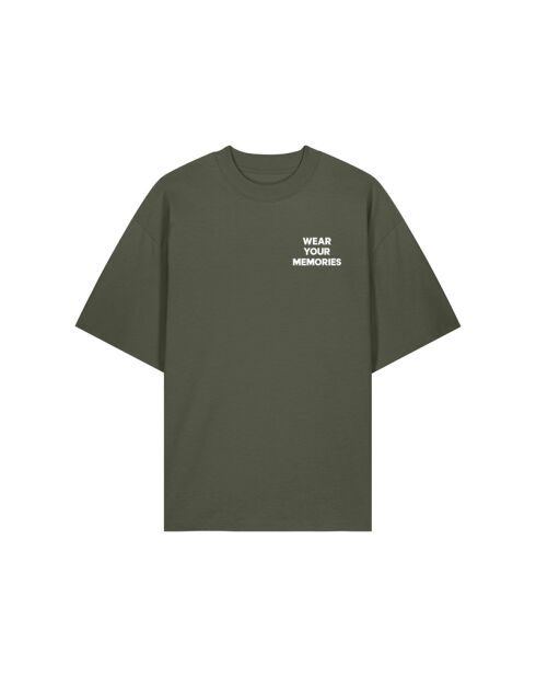 T-Shirt Boxy en coton Damsko kaki