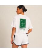 T-Shirt en coton Tennis society blanc