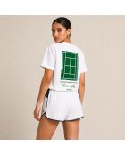 T-Shirt en coton Tennis society blanc