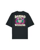 T-Shirt Boxy en coton Damsko noir
