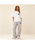 T-Shirt Boxy en coton Amsterdam Club blanc